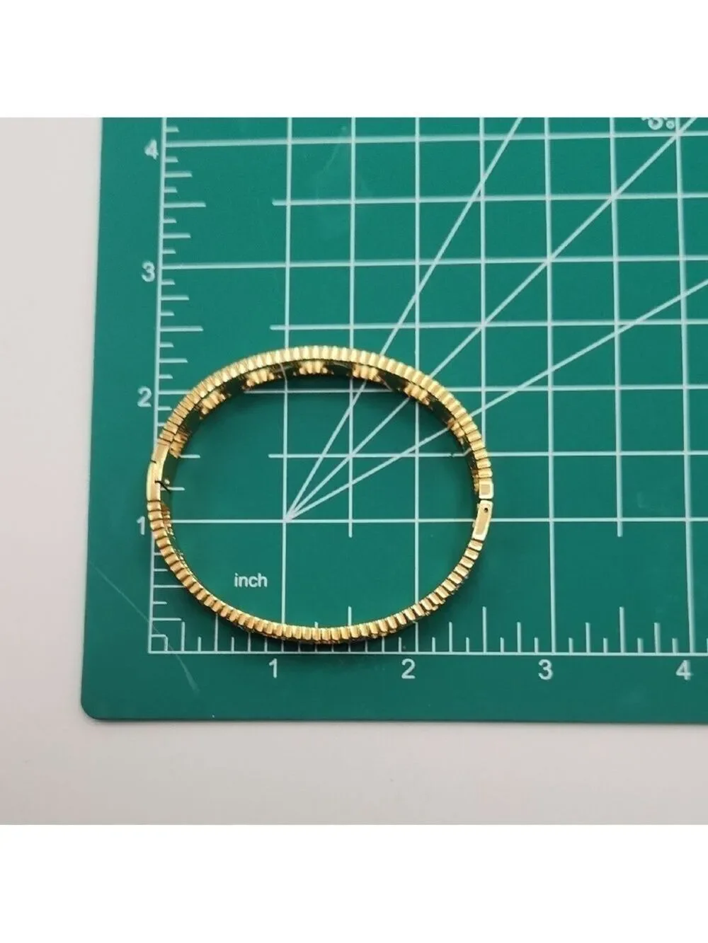 18k Gold Plated Stainless Steel Pearl White Clover Bangle Bracelet Zircon Inlay